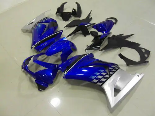 Синий ABS Пластик инжекторный полный комплект кузова для Kawasaki Ninja 250R EX250 2008-2012 2009 2010 2011