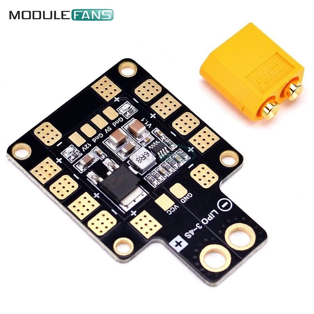 PDB XT60 avec BEC 5V/12V pour Drone FPV RC 4 Couches 2oz Cuivre