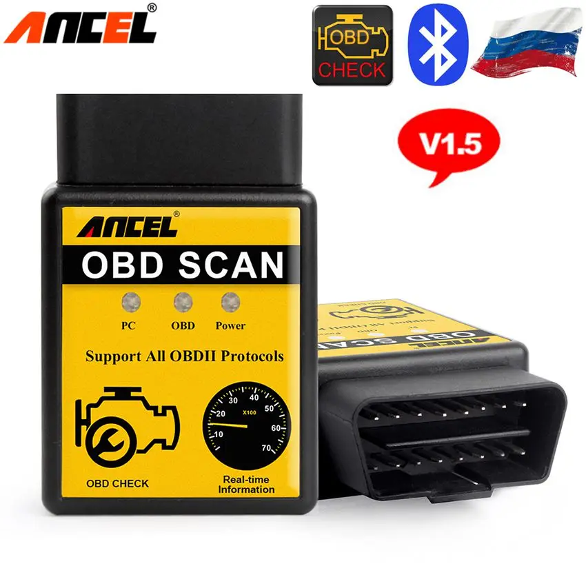 Prix pour Voiture-Détecteur Ancel OBD2 ELM327 V1.5 Bluetooth Adaptateur De Diagnostic Scanner Pour Voiture OBD OBD2 ELM327 Automostive Scanner Lecteur de Code Prix pour Voiture-Détecteur Ancel OBD2 ELM327 V1.5 Bluetooth Adaptateur De Diagnostic Scanner Pour Voiture OBD OBD2 ELM327 Automostive Scanner Lecteur de Code