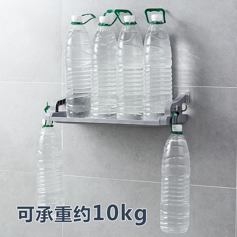 لكمة خالية الحمام الجرف متعددة الوظائف الحائط لوازم الحمام جدار البلاستيك تخزين الرف استنزاف حامل