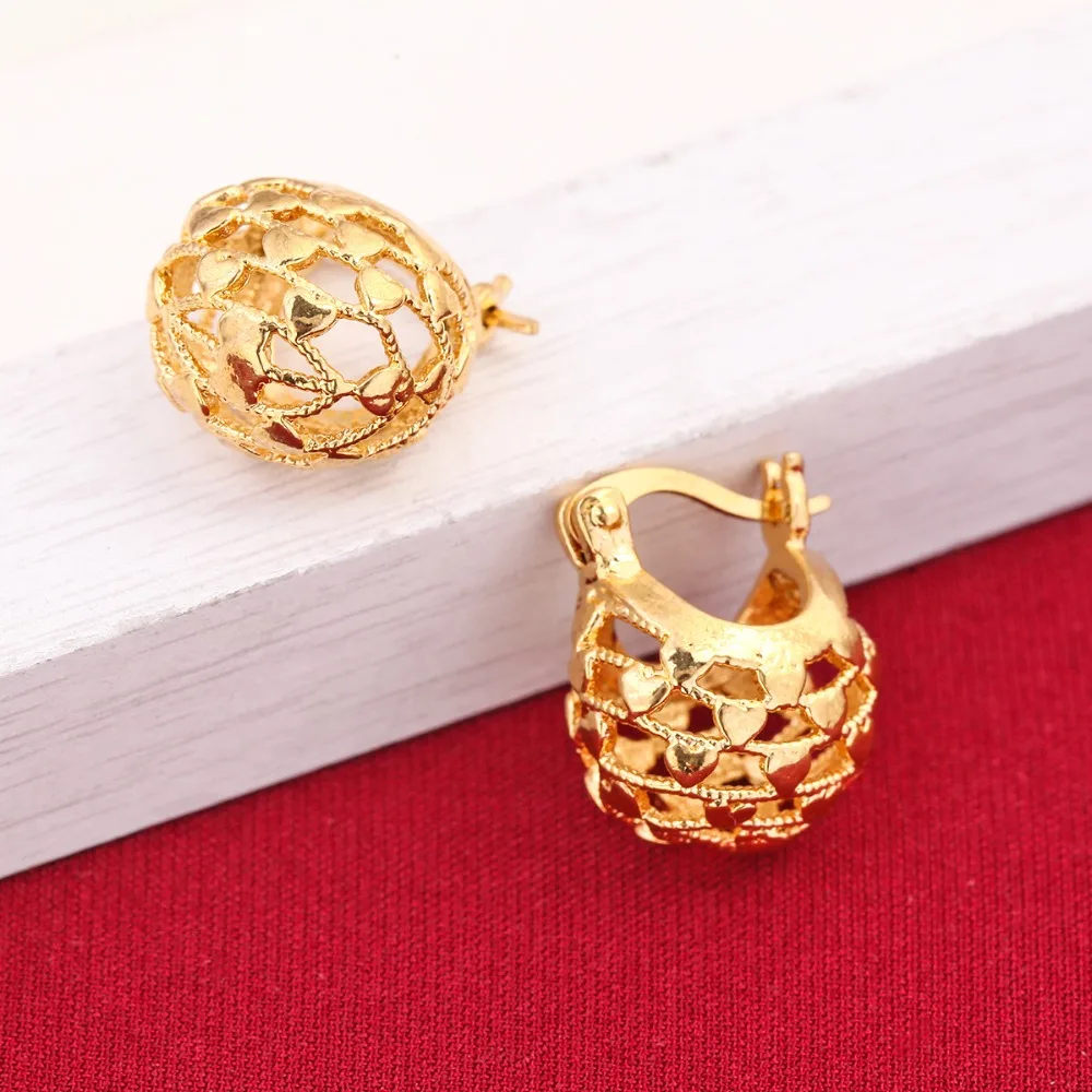 Новое поступление горячая Распродажа круглые серьги золотого цвета для женщин модные ювелирные изделия оптом