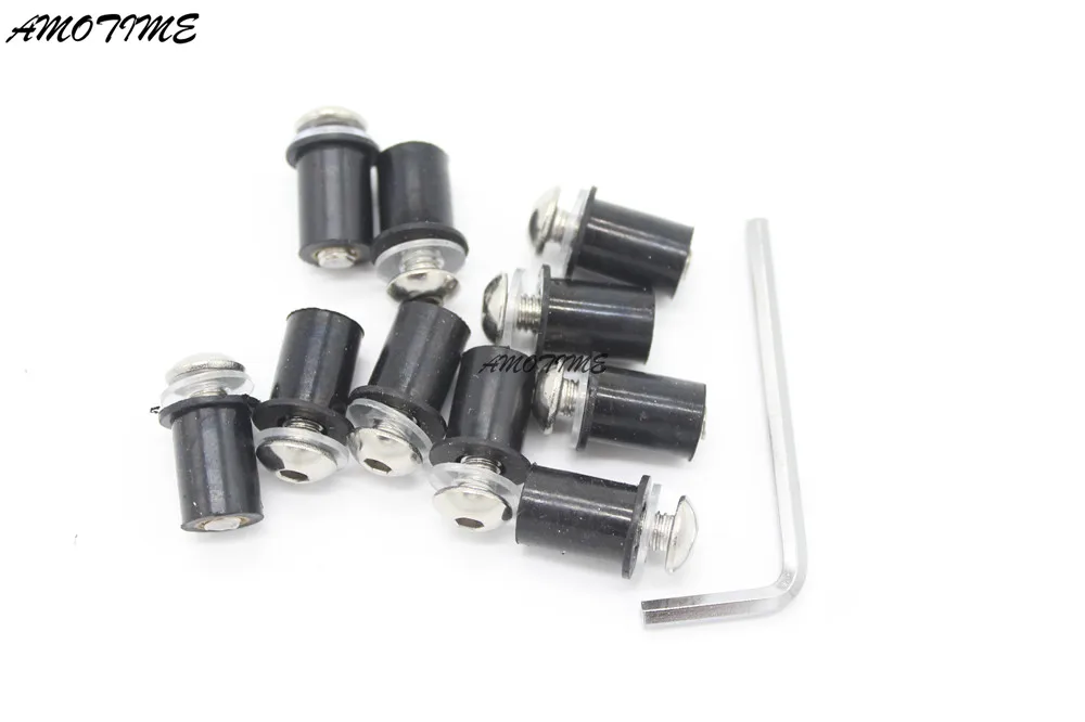 

1Set 10x Universal Windscreen Windshield Bolts Screw For Yamaha YZF R1 R6 R25 R3 R15 FZ1 FZ6R FZ8R FZR250 FZR400