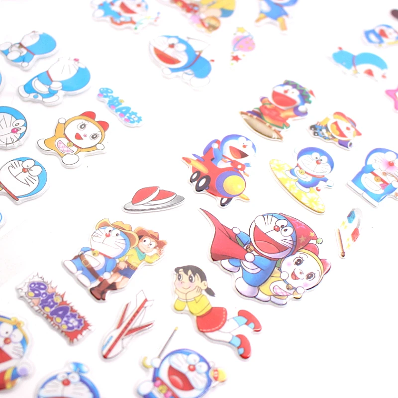 6 шт./лот Doraemon можно выбрать модный бренд игрушки для детей Мультяшные 3D наклейки