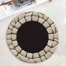 Zeegle 3D ковер для гостиной, фланелевый круглый коврик, ковер, нескользящий ковер для детской комнаты, спальни, коврики для компьютерного кресла, коврик, коврики