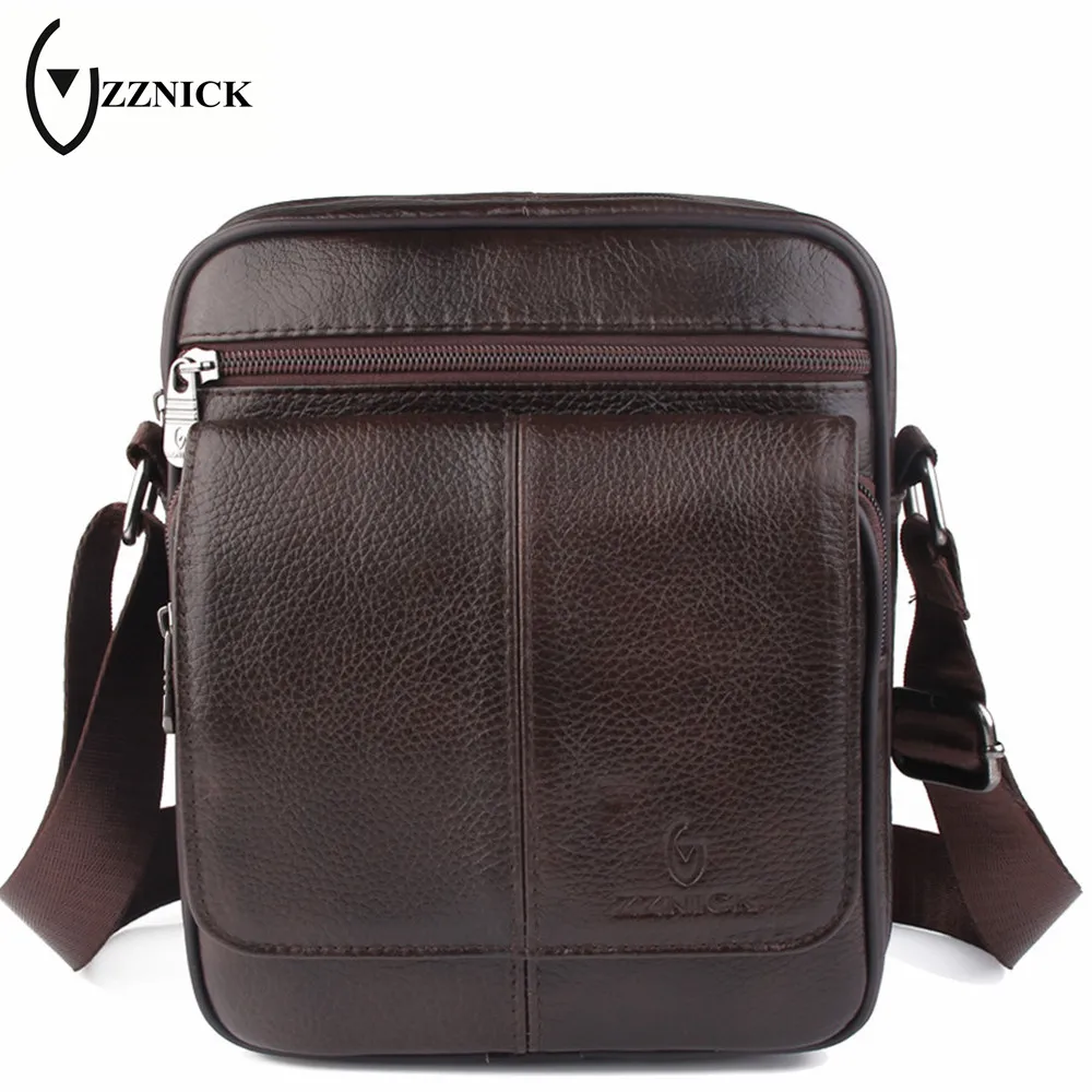 ZZNICK 2017 Top Male Bag Genuine Leather Fashion Men&#39;s Messenger Bags Men Casual Crossbody ...