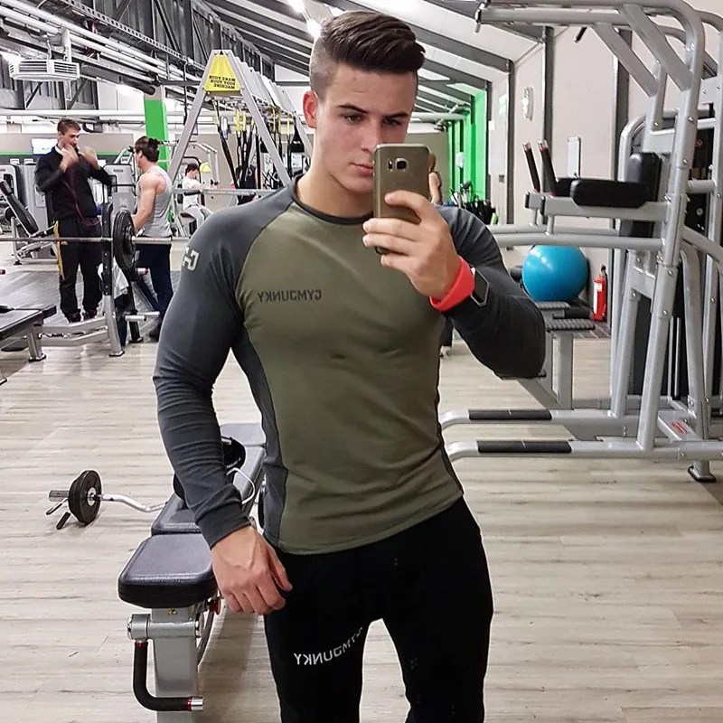 Muscle brothers round neck autumn and winter cotton