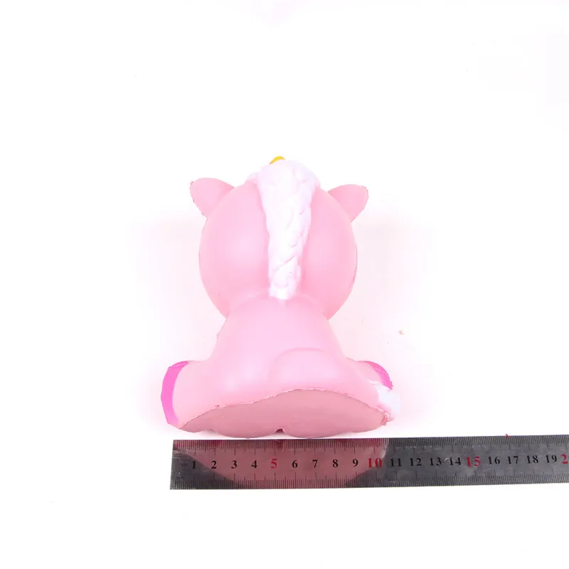 2018 New Pink Unicorn Slow Rising Squishies Toys Kawaii Jumbo Unicorn Rainbow Horse Squishy Stress Relief Squeeze Toy  (8)