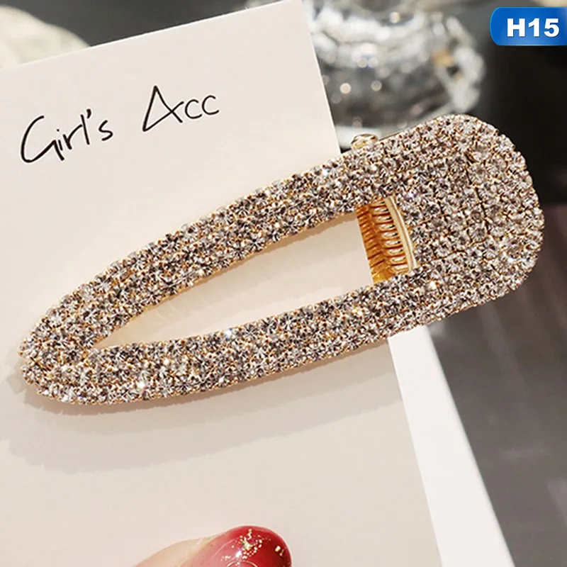 Новая мода флэш роскошный темперамент Полный алмаз кристалл жемчуг Элегантные женские заколки зажим шпилька для волос аксессуары