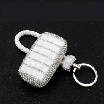 

Luxury Diamond Key Shell Holder Remote Car Key Case Cover For Volkswagen VW Polo Passat Tiguan Bora Gift Accessories