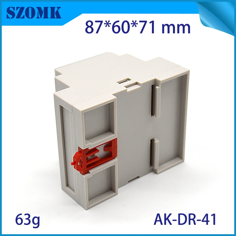szomk plastic din rail power supply enclosure project box PLC plastic enclosure for electronics din rail junction housing (3)