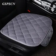 Gspscn 1 шт. Универсальный решетки Стиль автомобиль мягкий спереди и сзади Чехлы для сидений мотоциклов из толстого плюша теплое место защитник сиденье Подушки авто интерьер