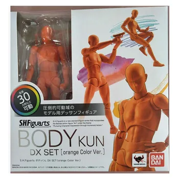 

SHF BODY KUN BODY CHAN Youth Deluxe Edition 15th Anniversary Orange Color PVC Action Figure Collectible Model Toy KT3594