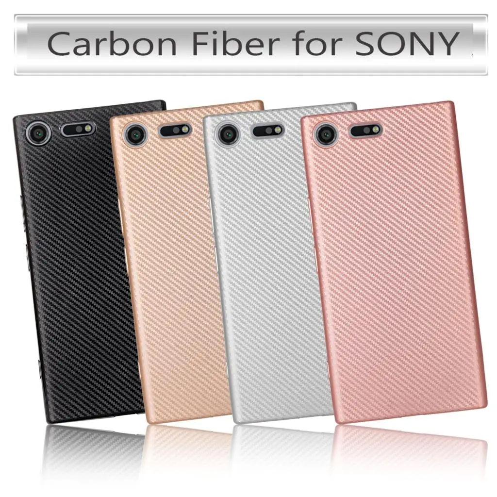 Новый чехол для телефона из углеродного волокна Sony Xperia XA1/XA1 Ultra/XZ Премиум Мягкая