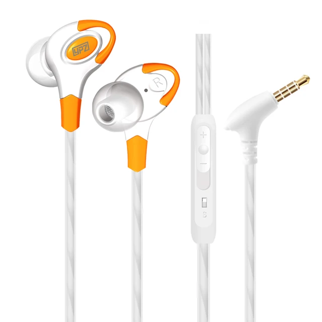 New In ear Sport Earphones Stereo Sound Music Earpiece Volume Control With Mic Earbuds For All