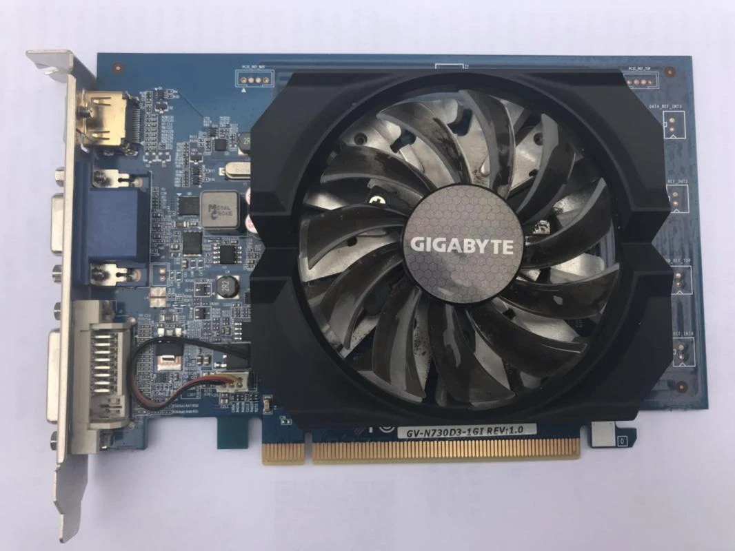 Видеокарта GIGABYTE GT730 1 ГБ GV N730D3 1GI D3 GDDR3 видеокарты для nVIDIA Geforce GT 730 1G Hdmi Dvi б/у VGA