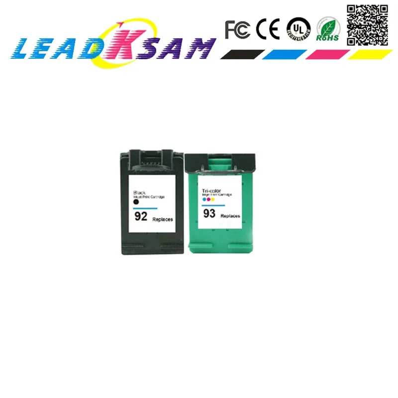 2x чернильный картридж для принтера HP 92 93 hp Deskjet 5440 5442 5443 D4160 PSC 1507 1510 1510v 1510xi C3140 C3150