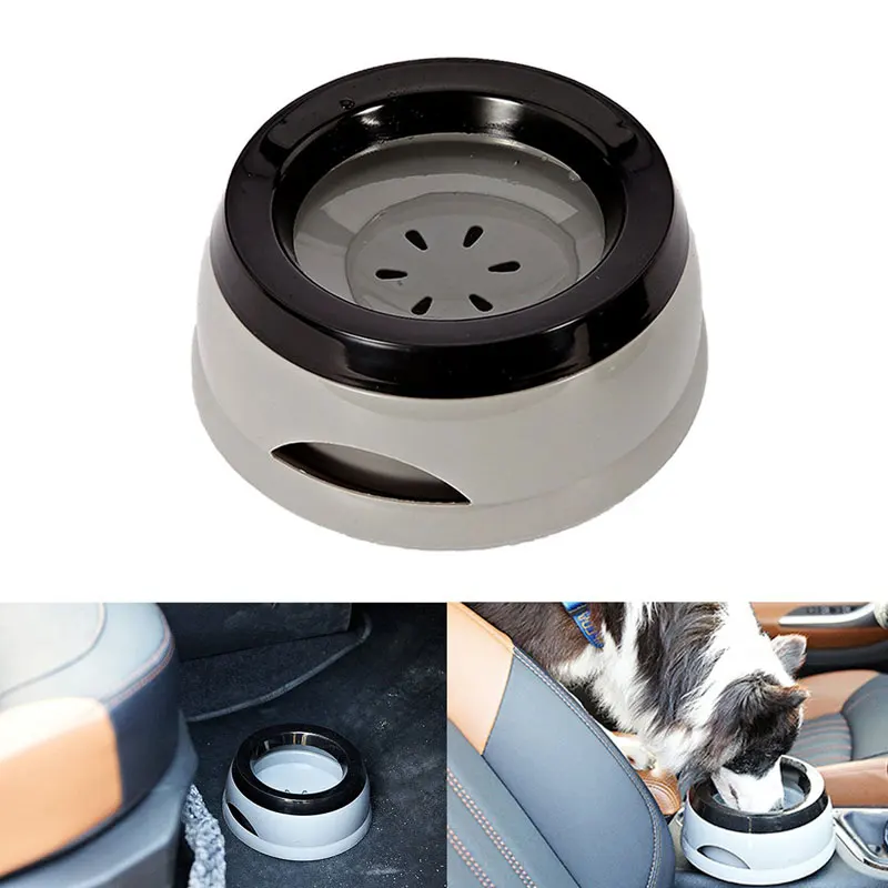 

Pet Car Bowl Anti-Spill Bottom dog Feeding Water Bowl Anti-Skid Pets Dog Cat Travel Bowls