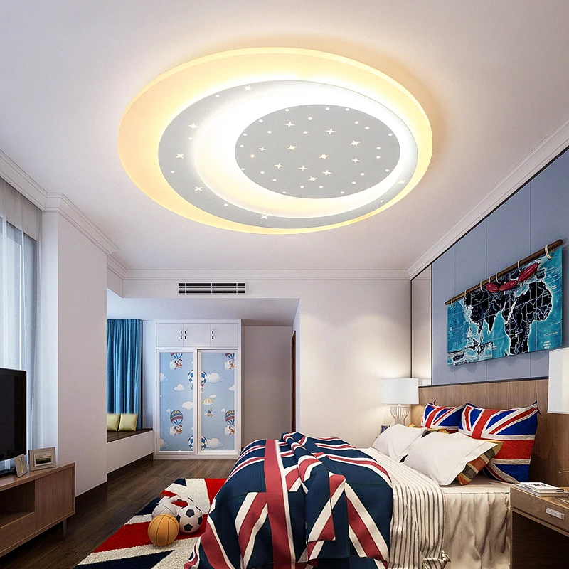 

Dia450/600mm Children's room bedroom Modern led Ceiling Lights simple modern boy girl cartoon creative stars led Ceiling Lamp