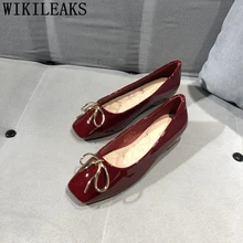 Женская обувь из лакированной кожи; модная женская обувь на плоской подошве; женская обувь без застежки; zapatos para mujer zapatos charol mujer