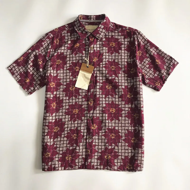 

100 Silk Mens Luxury Shirt Hawaiian Floral Beach Shirts Loose Short Sleeve Vintage Big Size