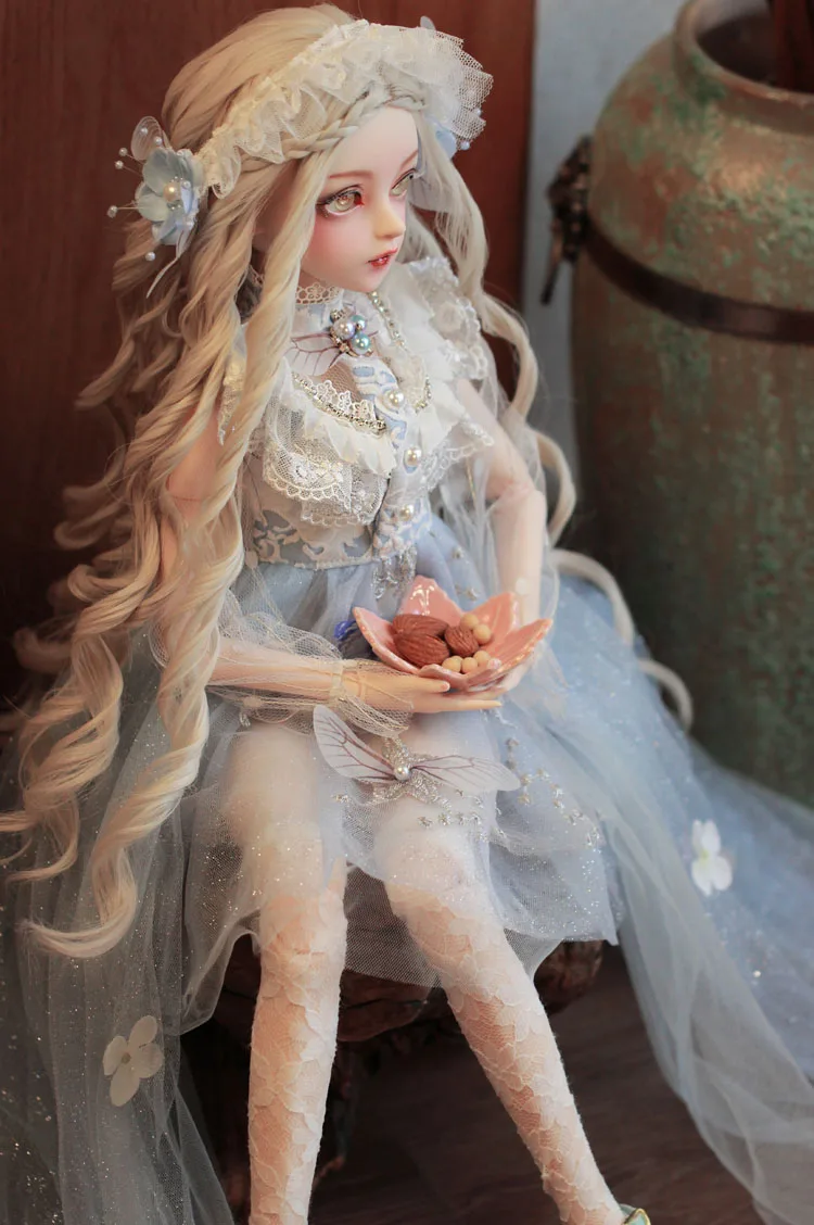 Bebe reborn bjd мяч шарнирная кукла подарки для девочки ручная роспись макияж полный набор лолита/принцесса кукла с одеждой бабочка фея