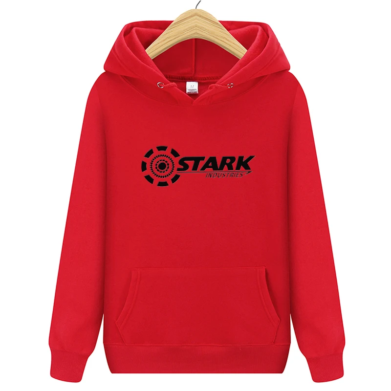 Новые Брендовые мужские толстовки STARK INDUSTRIES, зимние модные толстовки Kpop для мужчин и женщин, повседневные свободные толстовки Harajuku