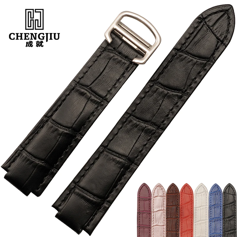 

Genuine Leather For BALLON BLEU DE Cartier Women's Watch Band Ladies Watch Strap Bracelet Belt Watchband Montre Pulseira Relogio