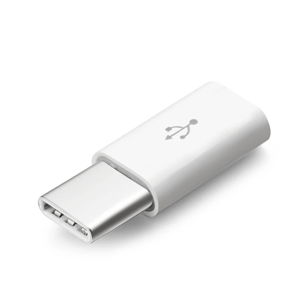 Белый USB 3,1 тип-c штекер микро USB Женский конвертер USB-C адаптер USB