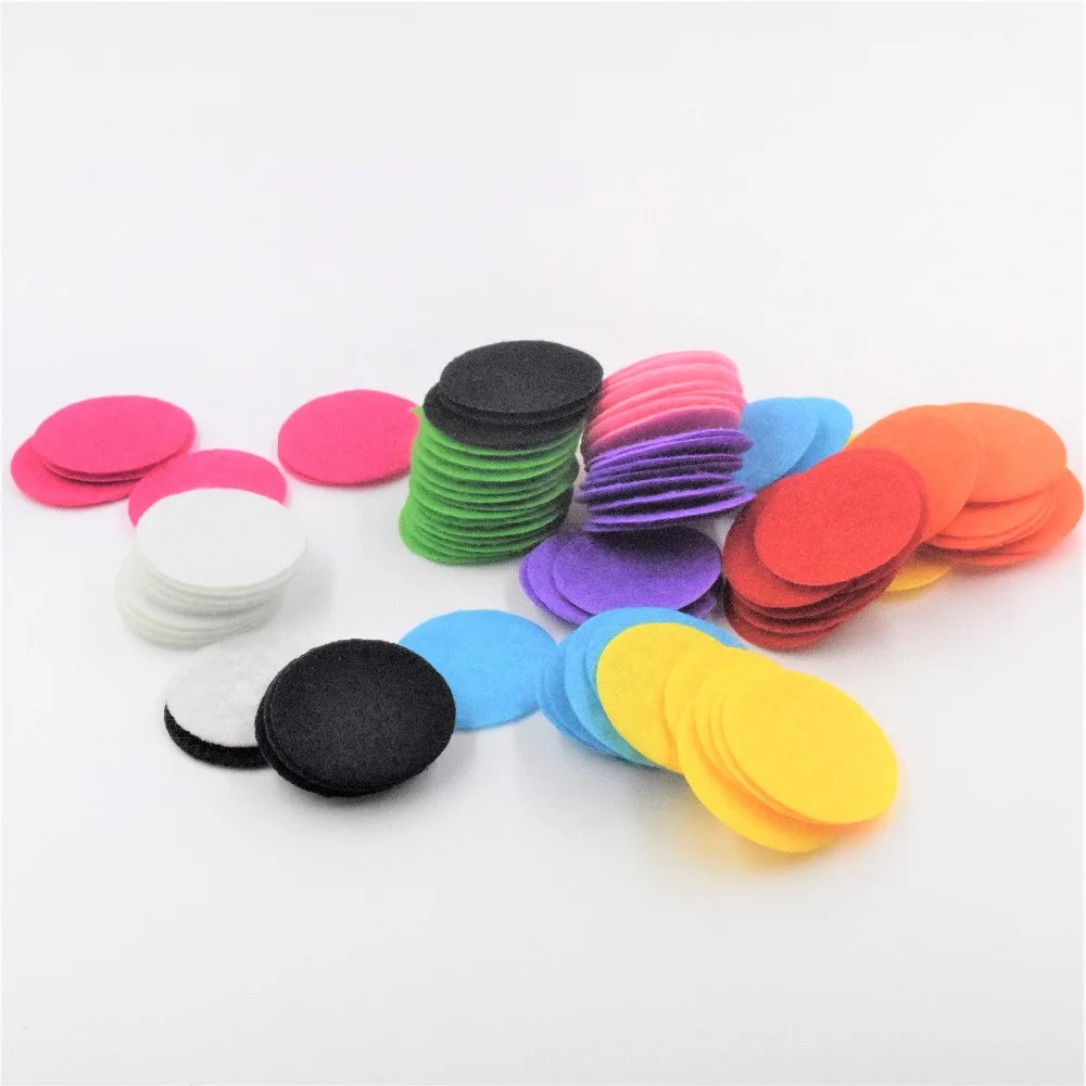 

200 PCS 3.5CM Eco-friendly Round Felt Fabric Pads Accessory Patches Circle Felt Pads Fabric Flower Accessories