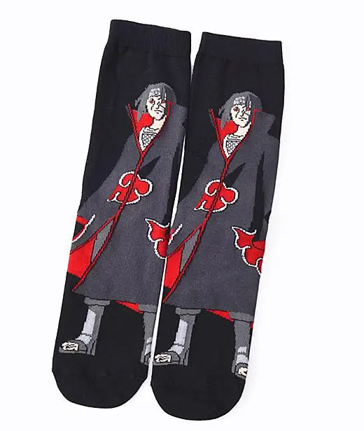 1 пара носков для косплея Аниме Наруто модные забавные мужские носки с героями мультфильмов удобные носки для косплея Xiao Organization