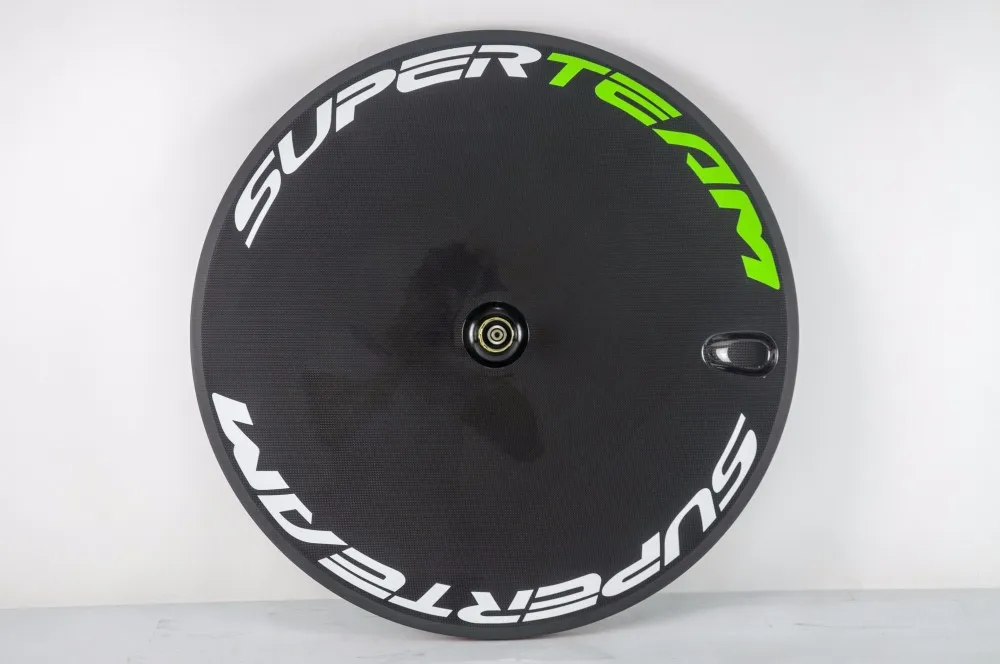 Flash Deal Superteam Green and white Logo Disc wheel Road bicycle disc whee Glossy Finish For Shimano 1 Piece 2 Flash Deal Superteam Green and white Logo Disc wheel Road bicycle disc whee Glossy Finish For Shimano 1 Piece 2
