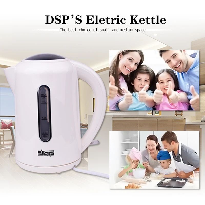 DSP Кухонная Техника Безопасность автоотключение функция быстрый нагрев Электрический чайник водонагреватель котел большой емкости 1.7л 1850-2200 Вт