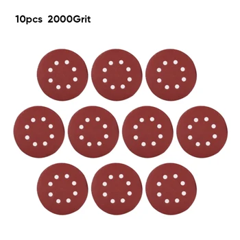 

5 123mm 8Hole Hook Loop Sanding Discs 80-2000 Grit Orbital Sandpaper Pad Sheet
