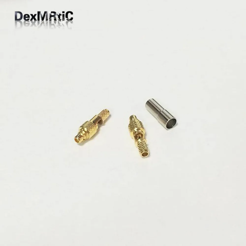 

1PC NEW MMCX Male Plug RF Coax Connector Crimp for RG316,RG174, LMR100 Straight Goldplated NEW wholesale