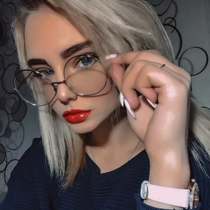 

EASTWAY Retro Glasses Metal Frame Eyeglasses Men Round Eye Glasses Frames For Women Eyewear Frames Oculos De Grau Feminino