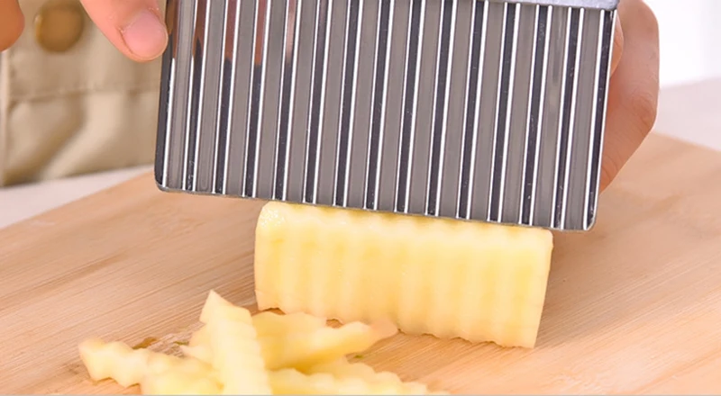 Vegetable Fruit Wavy Cutter Potato Cucumber Carrot Waves Cutting Slicer Kitchen Wavy Edged Knife Kitchen Cooking Tool Gadget