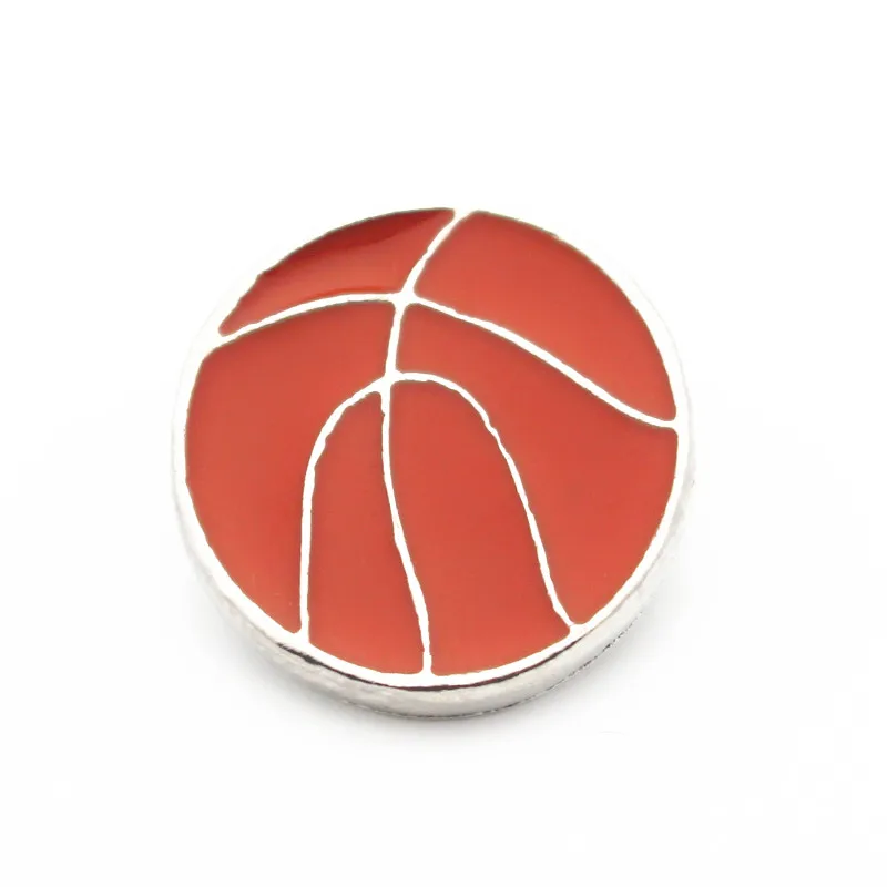

Hot selling 20/lot basketball Snap Buttons 18mm/20mm Snap Jewelry fit Snap Bracelet Bangle Necklaces