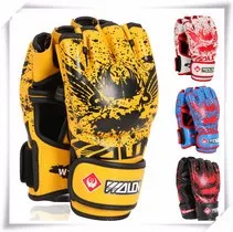 Boxing-Gloves-Half-Finger-PU-Leather-Breathable-Ghost-Half-Mitts-Muay-Thai-Training-Equipment-Fight-Wushu