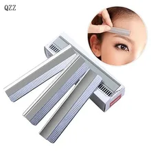 

100pcs/pack Eyebrow Trimmer Blades Eyebrow Cutter Equipment Super Feather Cut Special Platinum Coated Edge Razor Blades