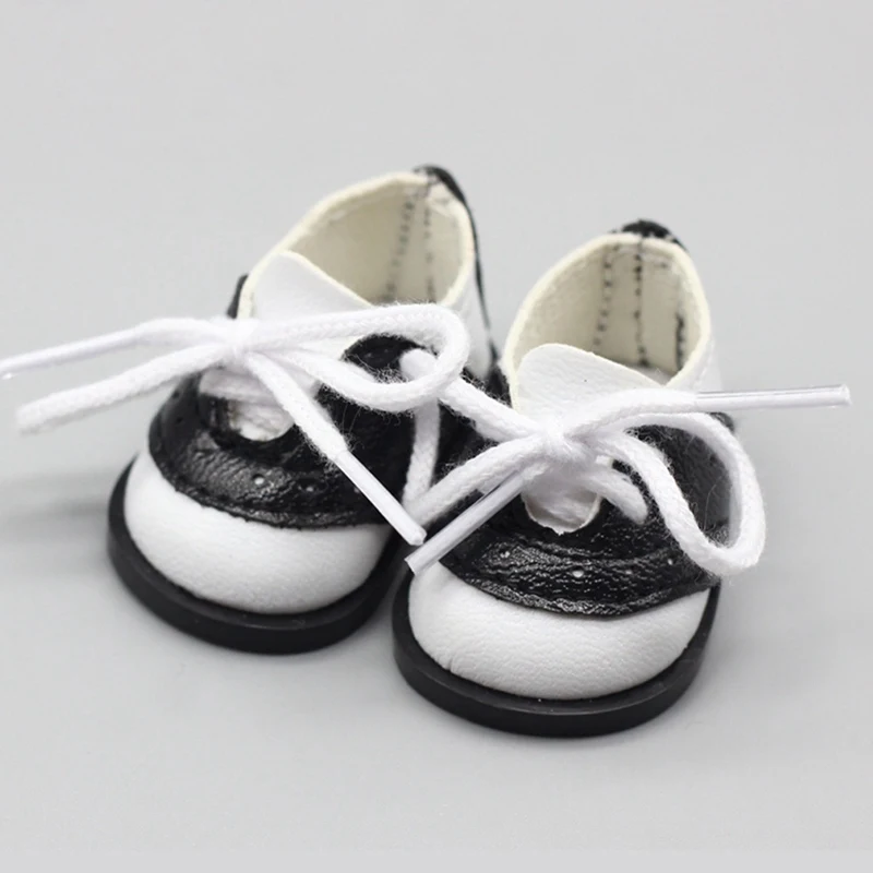 Модные милые черно-белые седельные туфли для 1" куклы милые игрушки Аксессуары для кукольной одежды