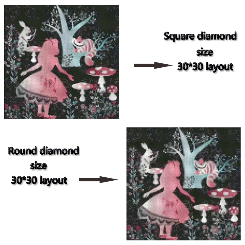 Алмазная вышивка с рисунком из мультфильма, полностью круглая/квадратная, сделай сам, алмазная вышивка крестиком, детский Декор для дома 195