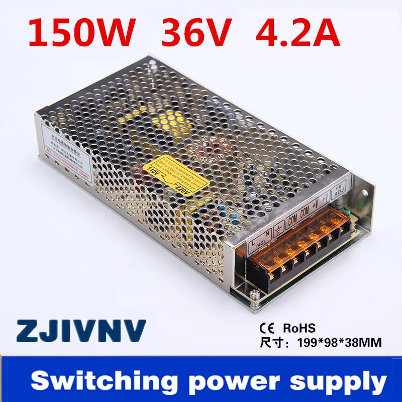 

Universal 150w Switching Power Supply 36V 4.2A led Driver ac 110/ 220V to dc 36V transformer ac dc converter (S-150-36)