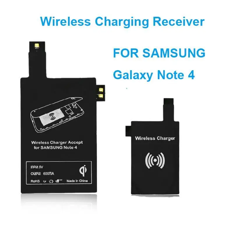 Новейший Utral тонкий NFC Qi беспроводной приемник зарядного устройства для Samsung Galaxy