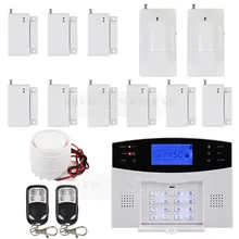 DIYSECUR Wireless&Wired GSM Home Security Burglar Alarm System with SOS Intercom