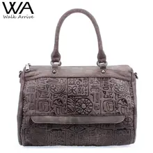 Marcher Arrivent Véritable Cuir Femmes Sac À Main Épaule Sac Marque Conception Oracle Relief En Cuir Fourre-Tout Sac Sac À Main De Mode