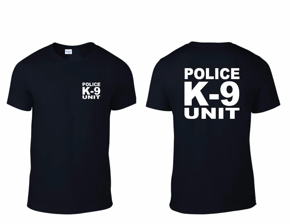 2018 New Men Police K 9 UNIT Los Angeles Police Dept. Black T Shirt