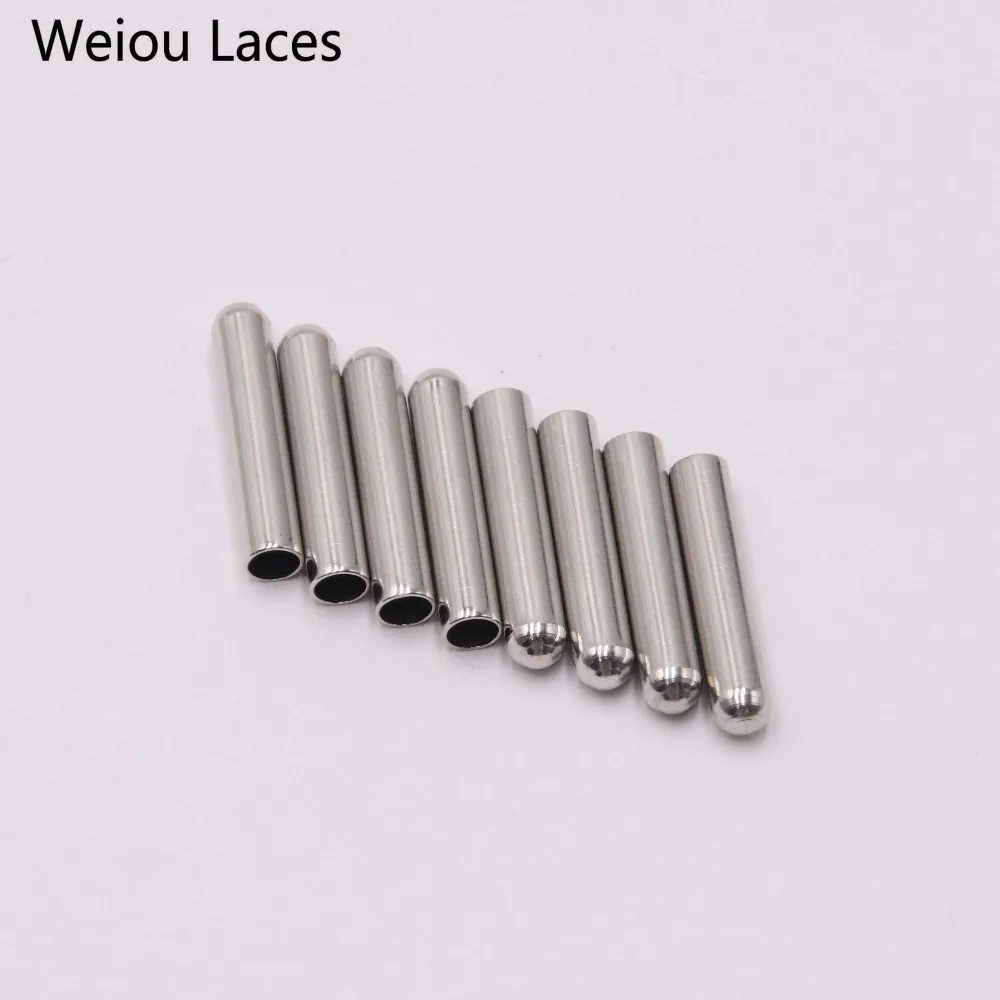 Weiou 4pcs/1set 4.3x22mm Metal Shoelace Tip Shoe Decorations Products Replacement Laces Head Aglets Boots Garment Accessories