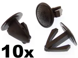 10x черный Пластик гашения Вилки для панелей и внутренняя отделка для 10-16 мм отверстие