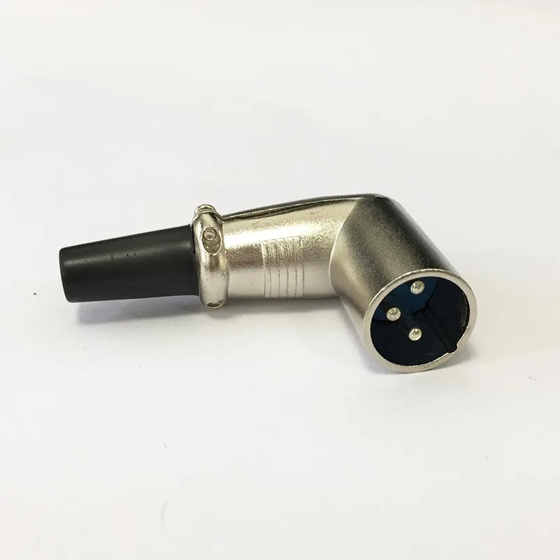 

Cannon XLR male connector 3 pins right angle 90-degree for microphone