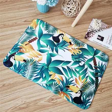 Coxeer ЦВЕТАСТАЯ гостиная коврики листья печатных полиэстер влагопоглащающая поверхность анти-скользящий коврик для комнаты входной двери ковер Alfombra